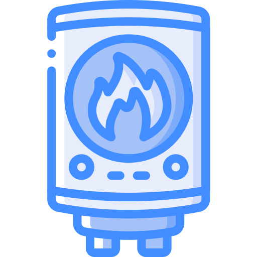Water heater Basic Miscellany Blue icon