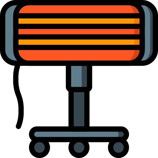 Heater Basic Miscellany Lineal Color icon