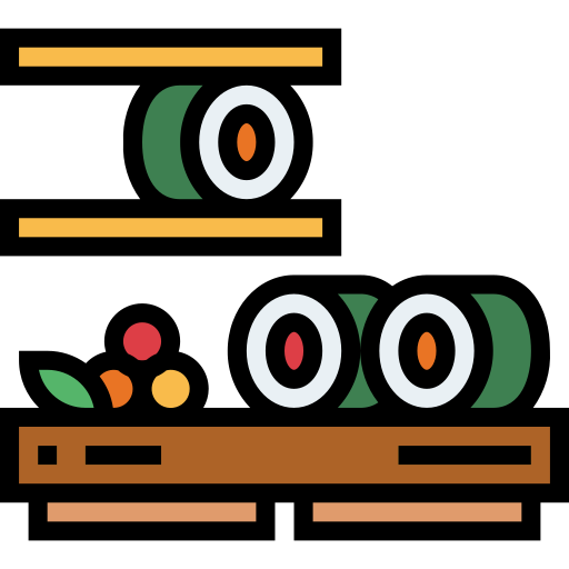 Sushi Smalllikeart Lineal Color icono