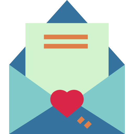 Love letter Smalllikeart Flat icon