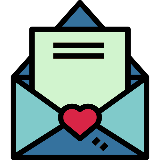 Love letter Smalllikeart Lineal Color icon