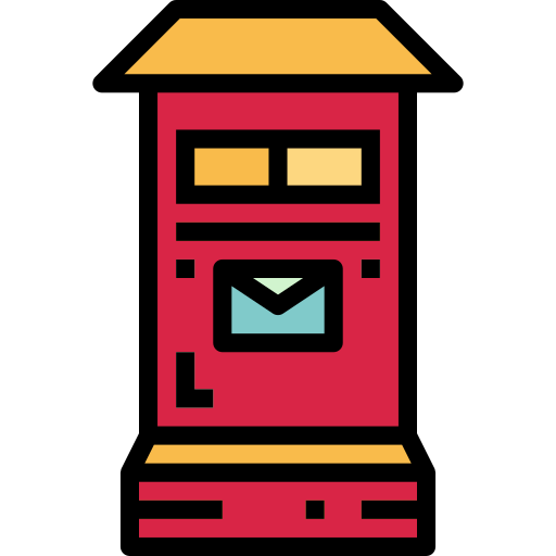 Postbox Smalllikeart Lineal Color icon