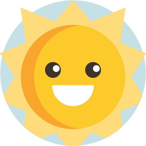 солнце Detailed Flat Circular Flat иконка