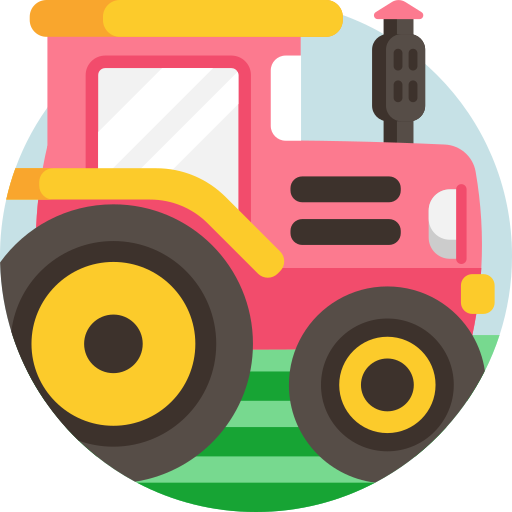 tractor Detailed Flat Circular Flat icoon