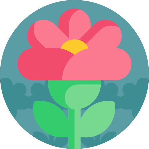 Flower Detailed Flat Circular Flat icon