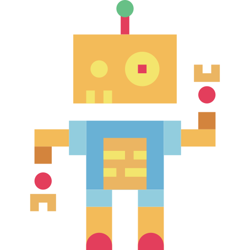 robot Smalllikeart Flat icona