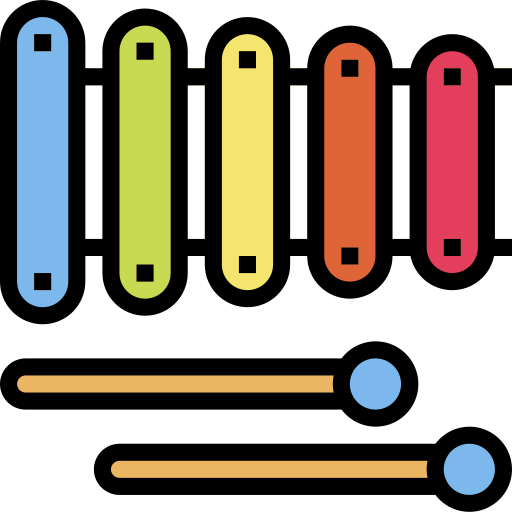 xilofono Smalllikeart Lineal Color icona