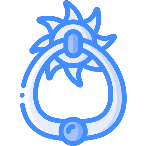 Door knocker Basic Miscellany Blue icon
