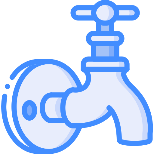 Faucet Basic Miscellany Blue icon