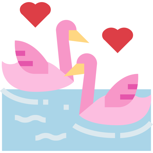 Swans Smalllikeart Flat icon