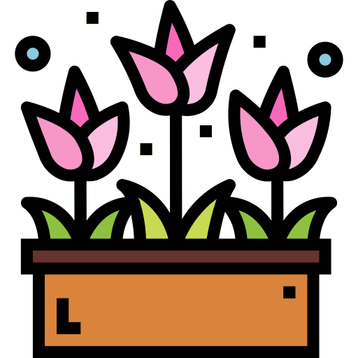 꽃들 Smalllikeart Lineal Color icon