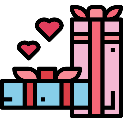 Gift box Smalllikeart Lineal Color icon