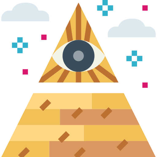 Pyramid Smalllikeart Flat icon