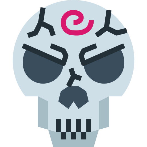 Skull Smalllikeart Flat icon
