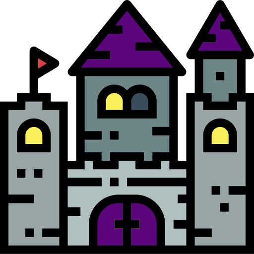 城 Smalllikeart Lineal Color icon