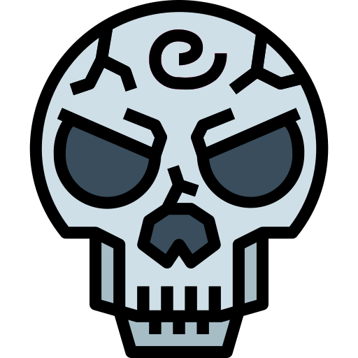 Skull Smalllikeart Lineal Color icon