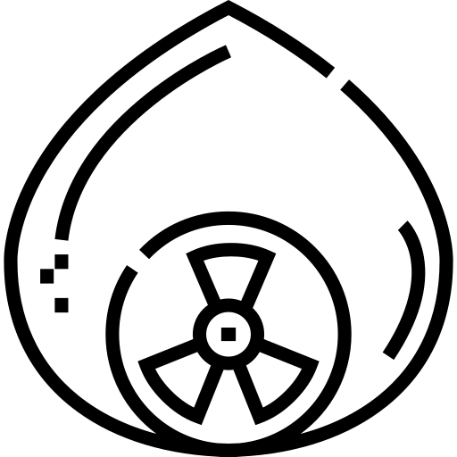 Nuclear Detailed Straight Lineal Ícone