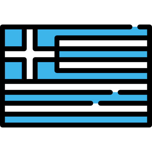 grecja Flags Rectangular ikona