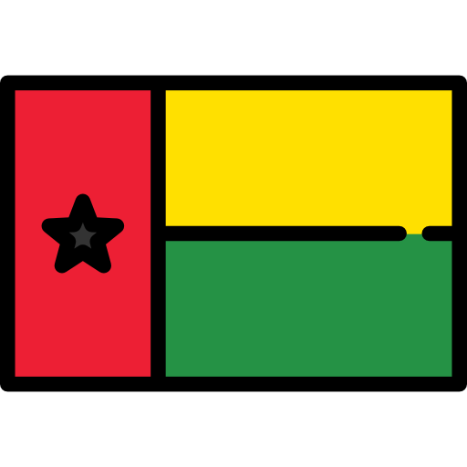guinea bissau Flags Rectangular icono