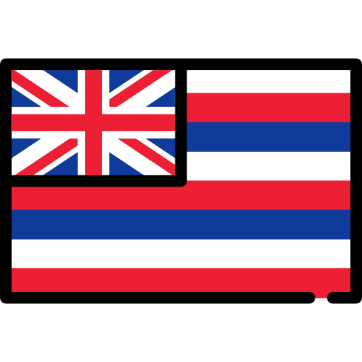 hawai Flags Rectangular icono
