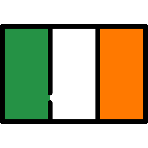 irlandia Flags Rectangular ikona