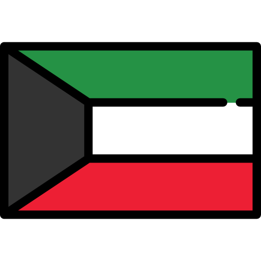 kuwait Flags Rectangular Ícone