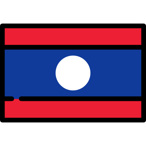 laos Flags Rectangular icona