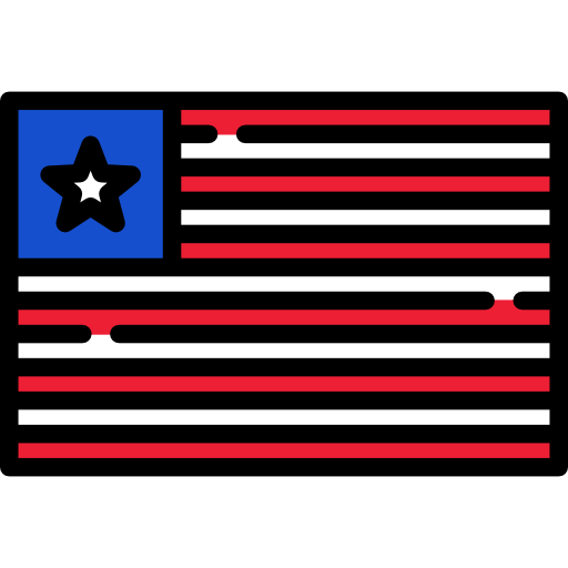 liberia Flags Rectangular icono