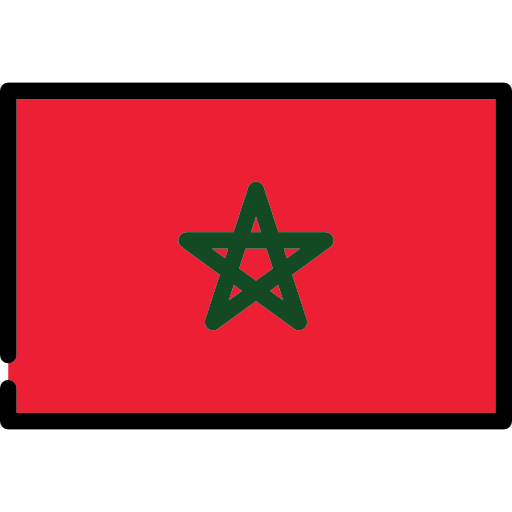 marruecos Flags Rectangular icono