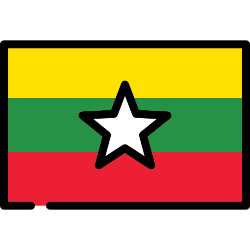 미얀마 Flags Rectangular icon