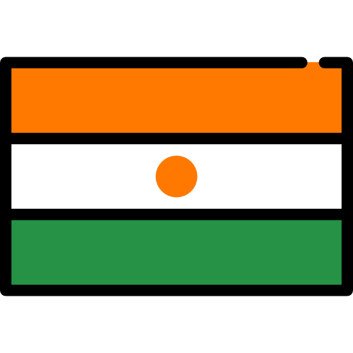 niger Flags Rectangular icona