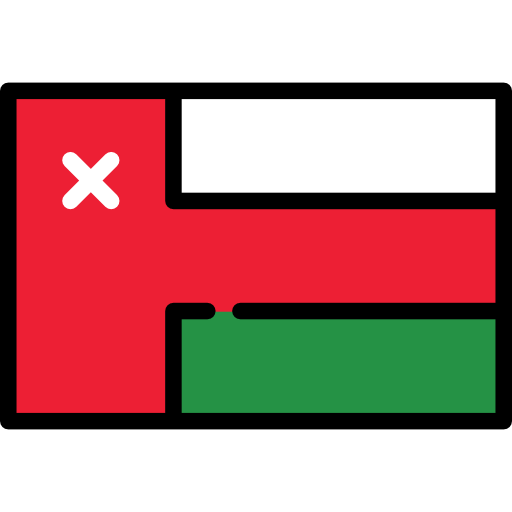 omán Flags Rectangular icono