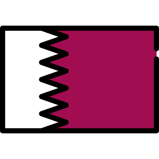 katar Flags Rectangular icono