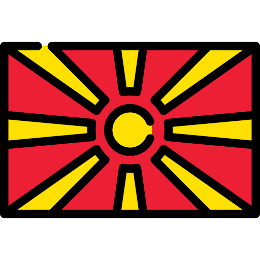 república de macedonia Flags Rectangular icono