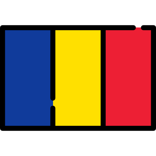 romania Flags Rectangular icona