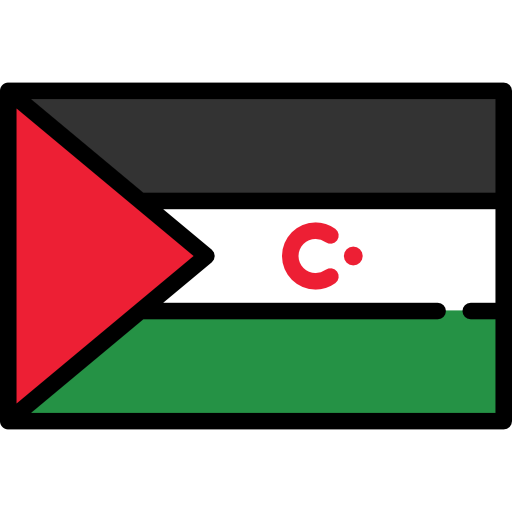 sahrawi arabische democratische republiek Flags Rectangular icoon
