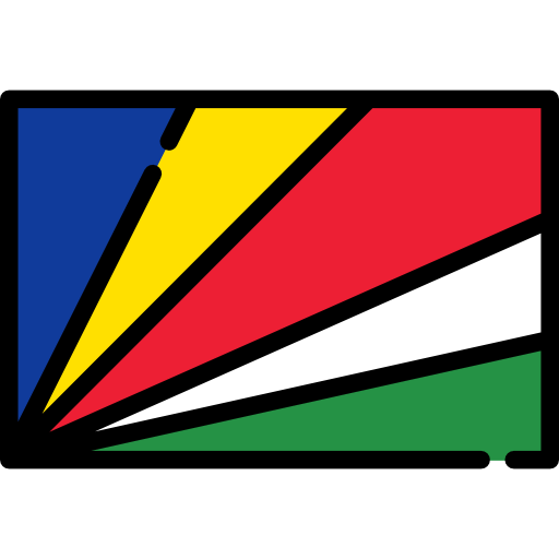 seychellen Flags Rectangular icoon