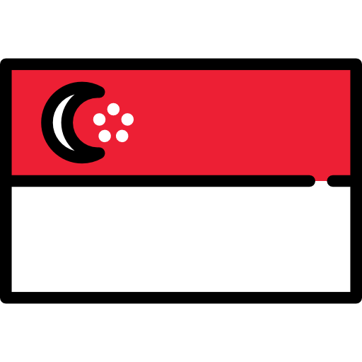 singapore Flags Rectangular icona