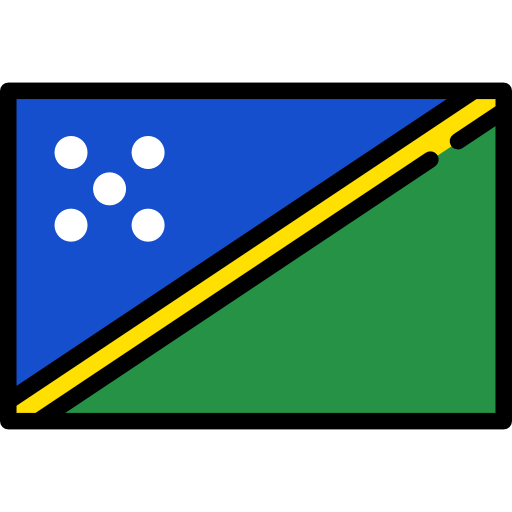 islas salomón Flags Rectangular icono
