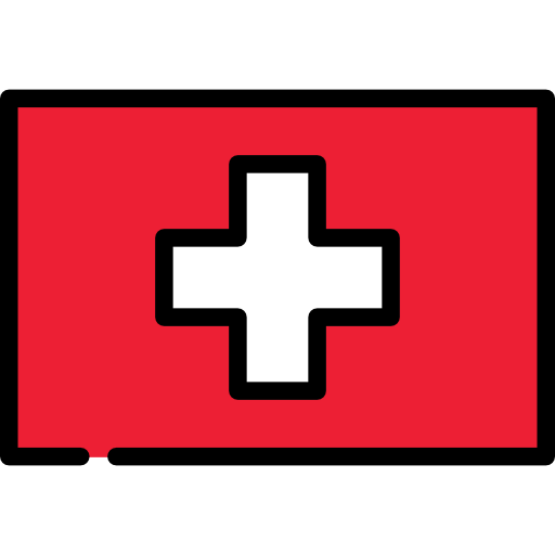 suiza Flags Rectangular icono