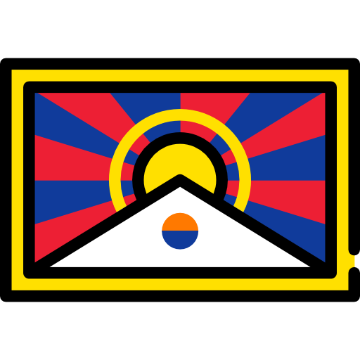 tibet Flags Rectangular icoon