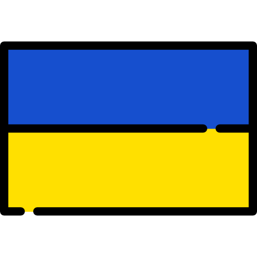 ucrânia Flags Rectangular Ícone