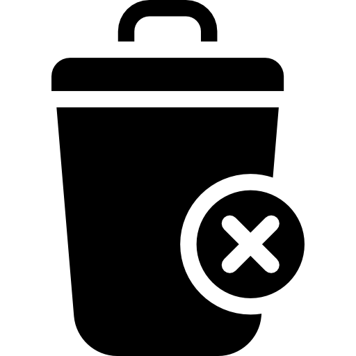 Delete Basic Rounded Filled icon