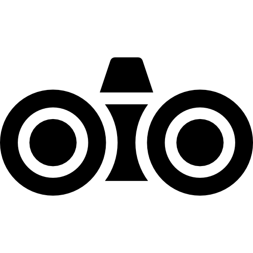 双眼鏡 Basic Rounded Filled icon