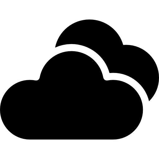 Clouds Basic Rounded Filled icon