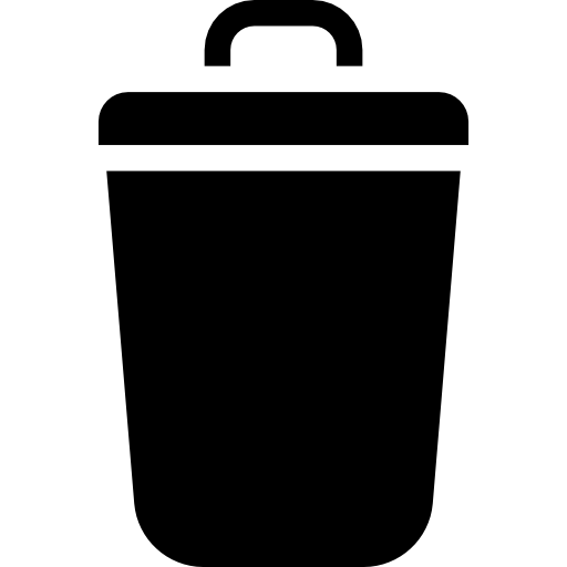 spazzatura Basic Rounded Filled icona