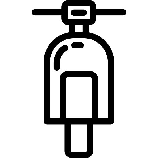 motocicleta Detailed Rounded Lineal icono