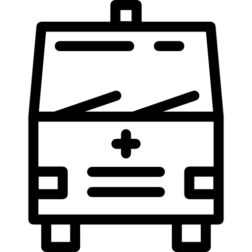 ambulancia Detailed Rounded Lineal icono