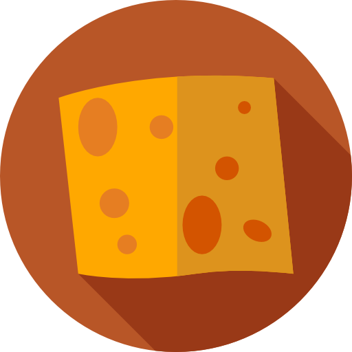 チーズ Flat Circular Flat icon