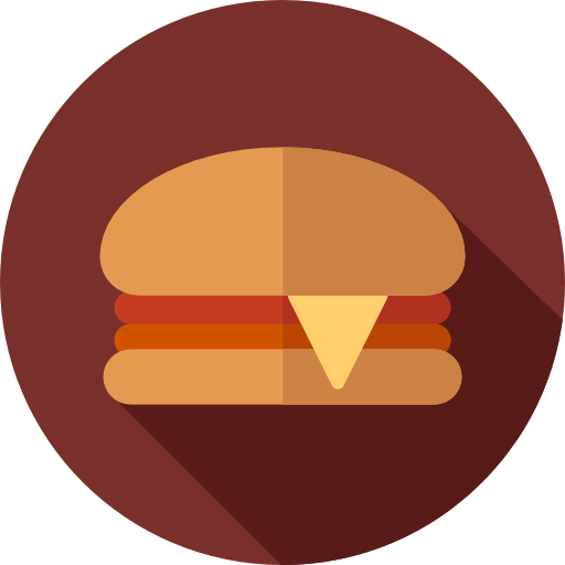 Бургер Flat Circular Flat иконка